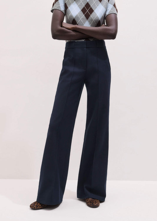 Navy Tailored Leg Elongator Pant | ME+EM Clothing