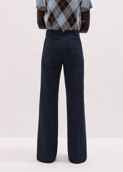 Navy Tailored Leg Elongator Pant | ME+EM Clothing