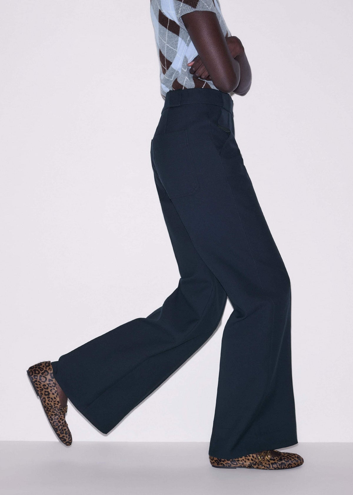 Navy Tailored Leg Elongator Pant | ME+EM Clothing