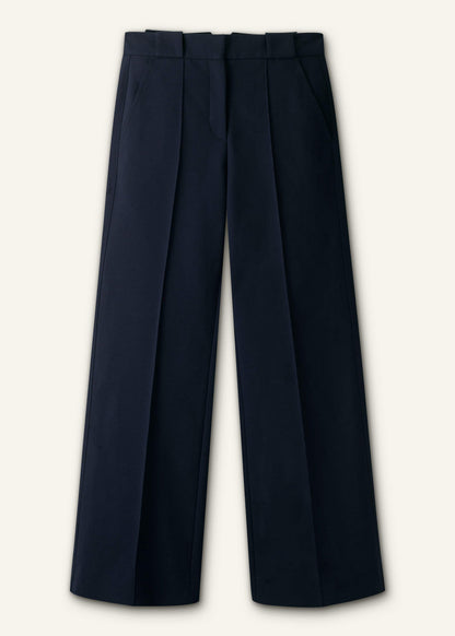 Navy Tailored Leg Elongator Pant | ME+EM Clothing
