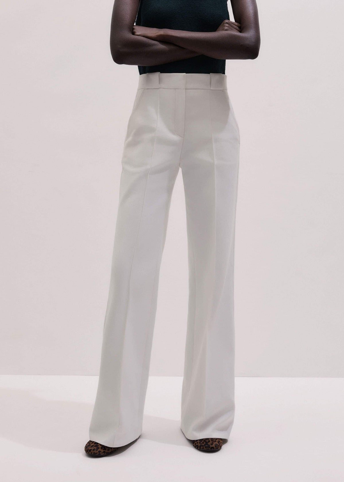 Ivory Everyday Leg Elongator Pant | ME+EM Clothing