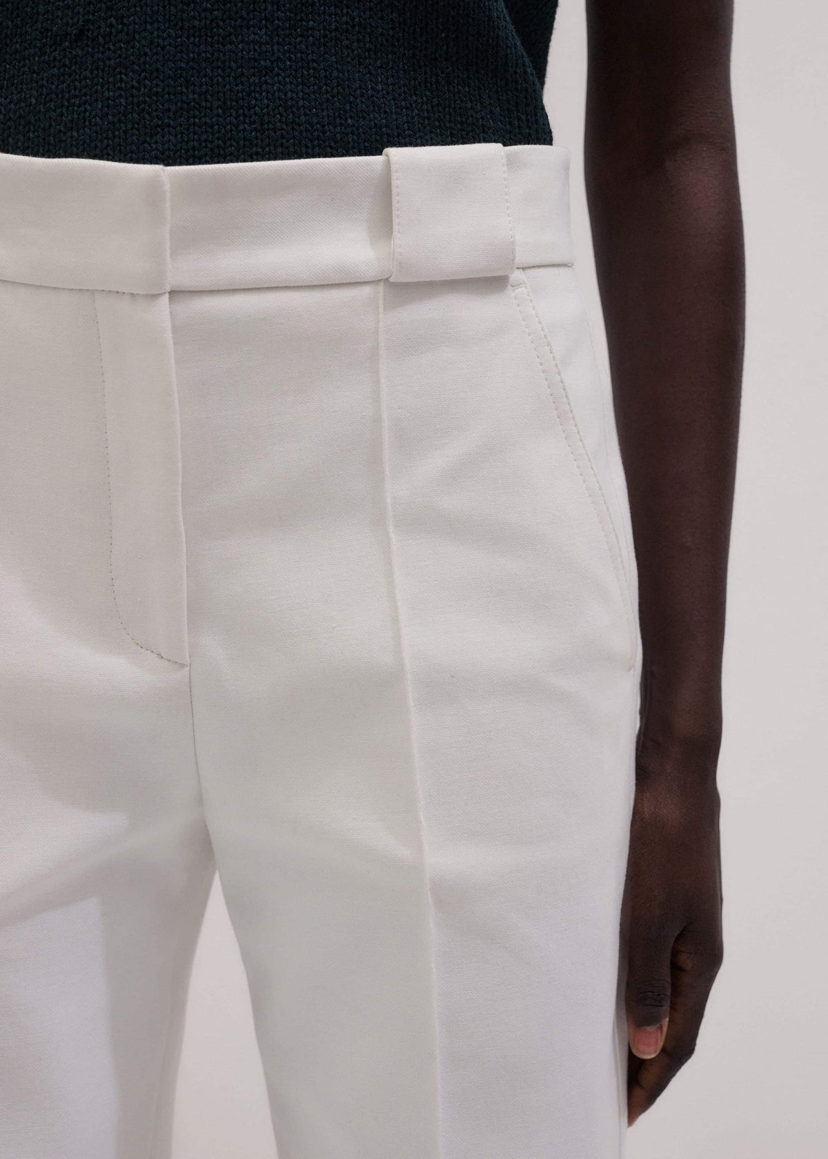 Ivory Everyday Leg Elongator Pant | ME+EM Clothing