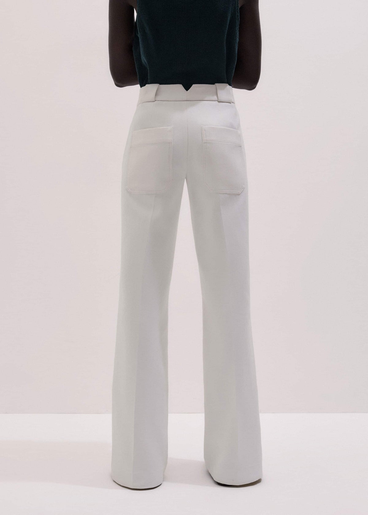 Ivory Everyday Leg Elongator Pant | ME+EM Clothing