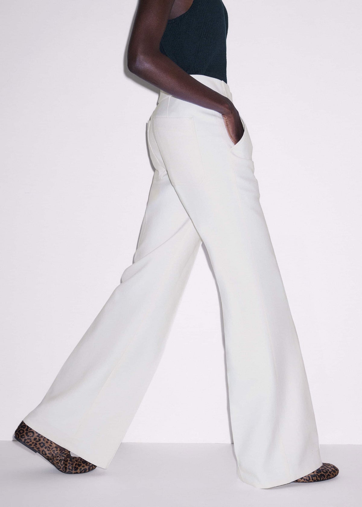 Ivory Everyday Leg Elongator Pant | ME+EM Clothing