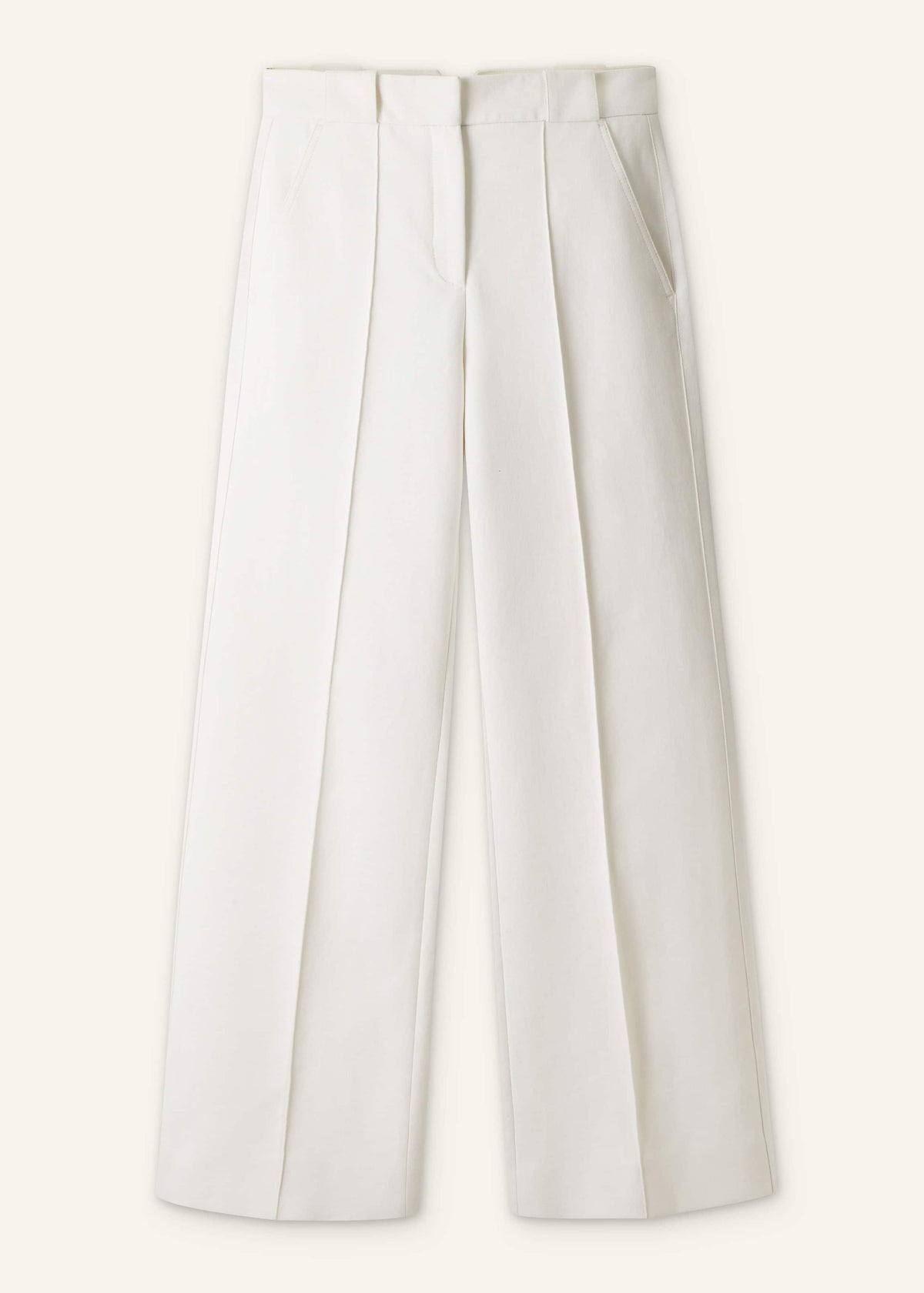 Ivory Everyday Leg Elongator Pant | ME+EM Clothing