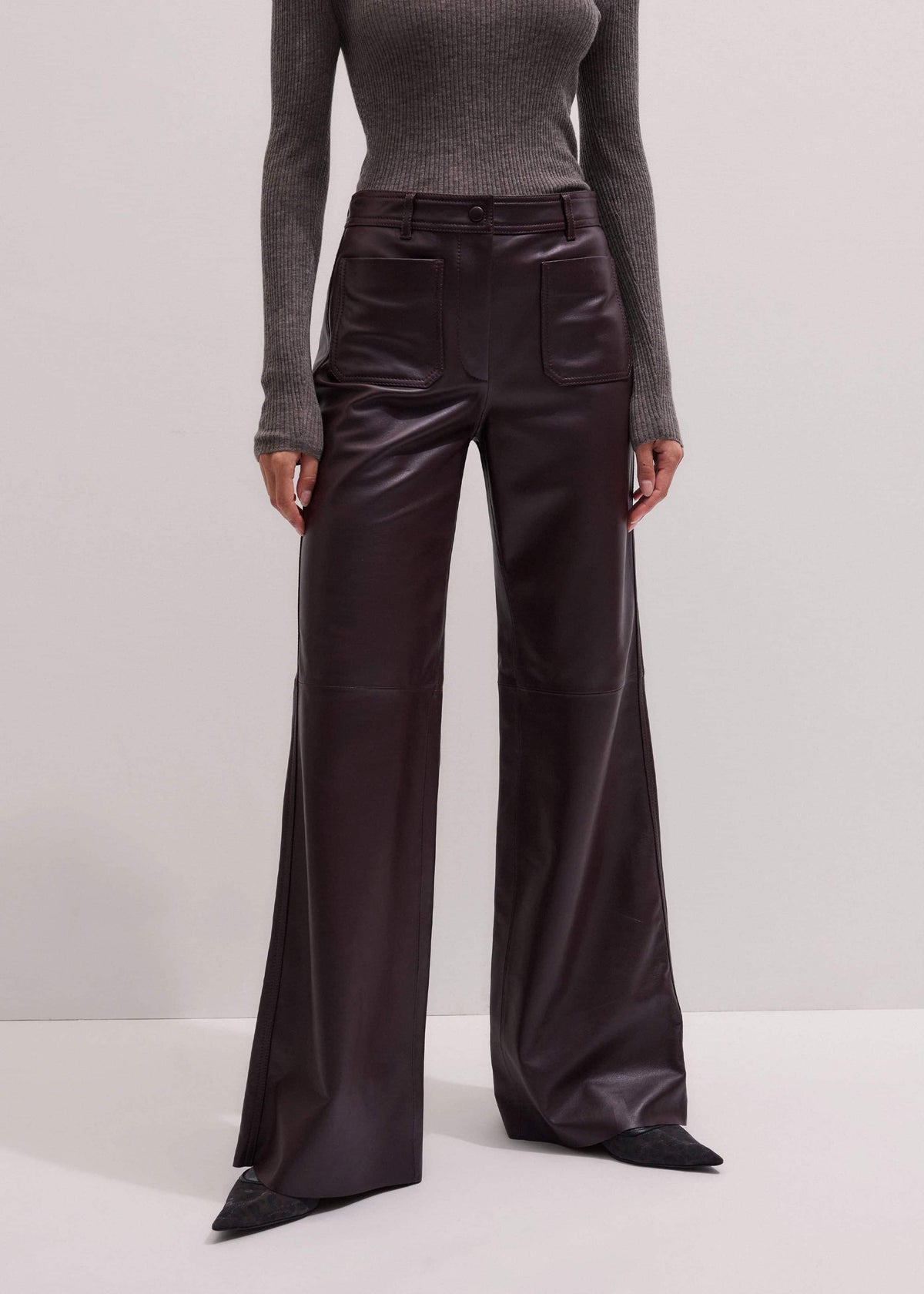 Red Boot Cut Pant | ME+EM Clothing