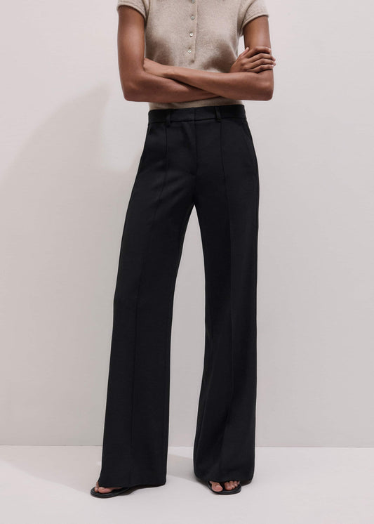 Black Tailored Leg Elongator Pant | ME+EM Clothing