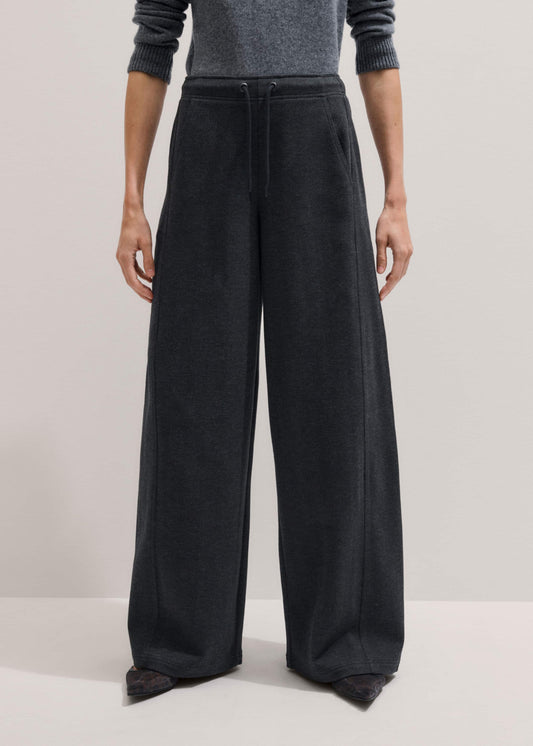Gray Herringbone Barrel-Leg Pant | ME+EM Clothing