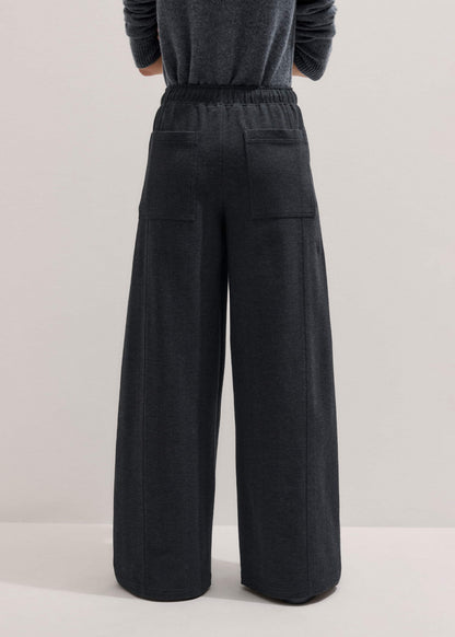 Gray Herringbone Barrel-Leg Pant | ME+EM Clothing