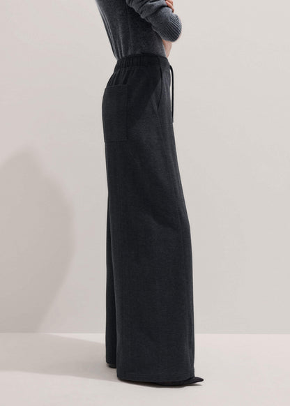 Gray Herringbone Barrel-Leg Pant | ME+EM Clothing