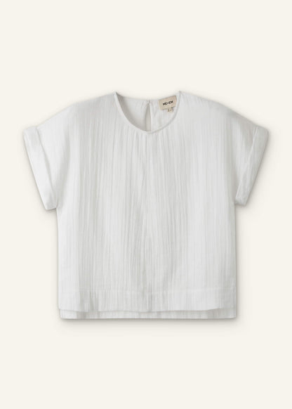 White Cheesecloth T-Shirt | ME+EM Clothing