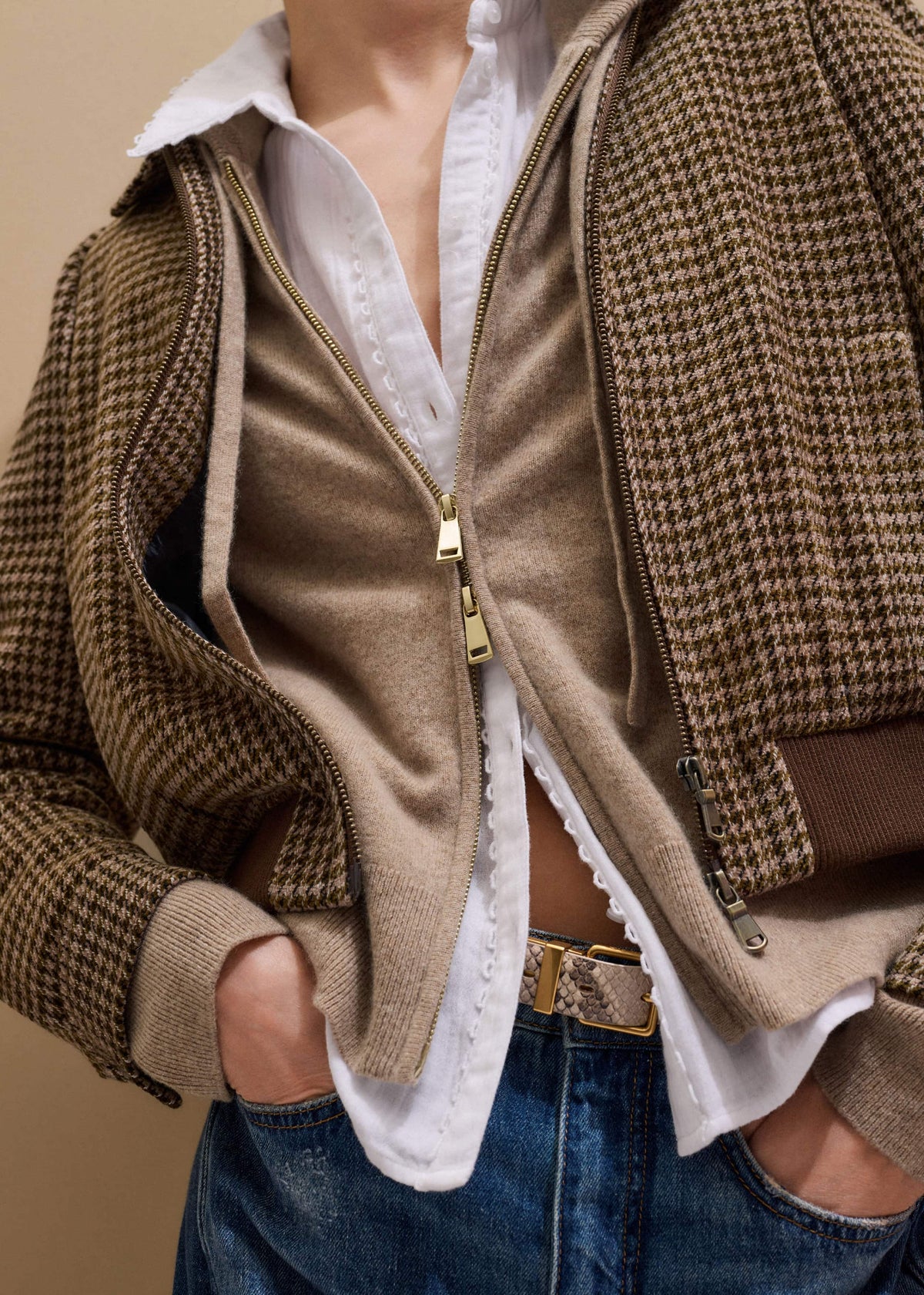 White Cheesecloth Trim Detail Shirt | ME+EM Clothing