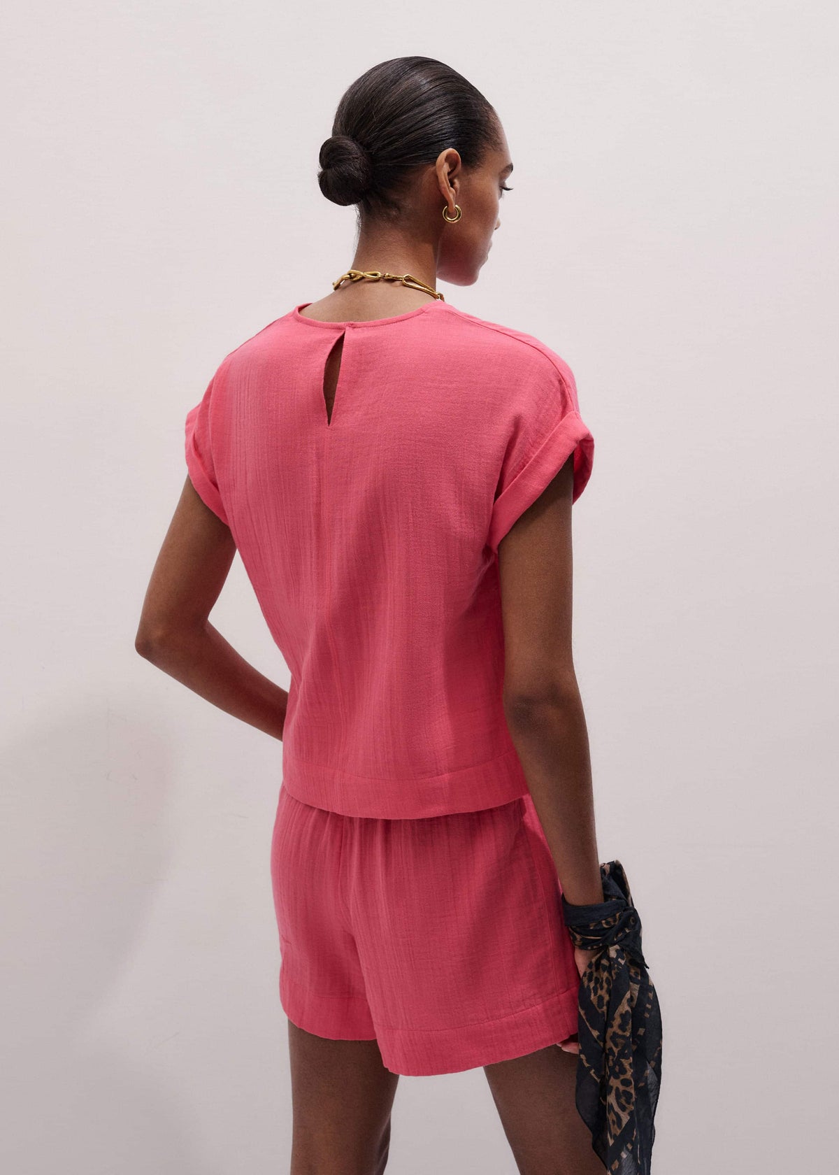 Pink Cheesecloth Summer T-Shirt | ME+EM Clothing