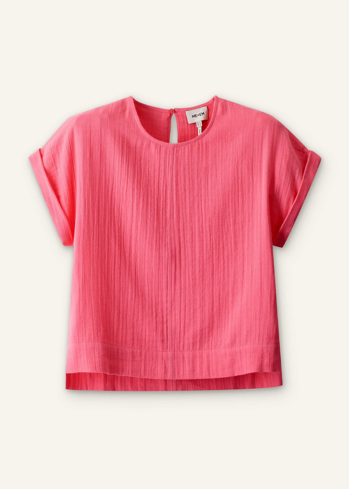 Pink Cheesecloth Summer T-Shirt | ME+EM Clothing