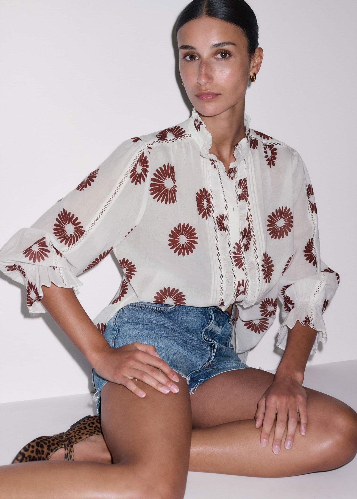 Cream Summer Swing Blouse | ME+EM Clothing