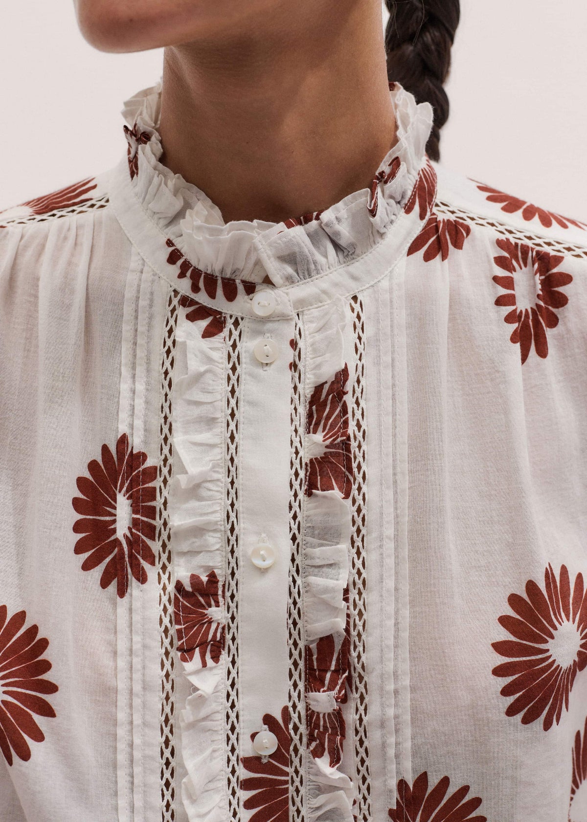 Cream Summer Swing Blouse | ME+EM Clothing