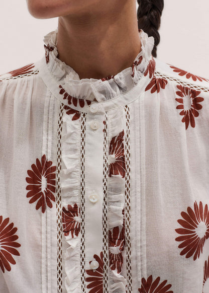 Cream Summer Swing Blouse | ME+EM Clothing