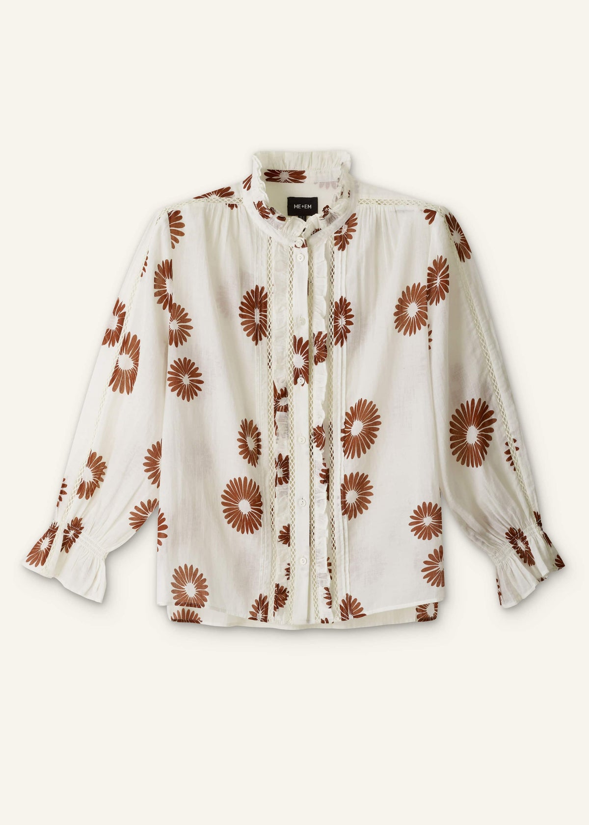Cream Summer Swing Blouse | ME+EM Clothing