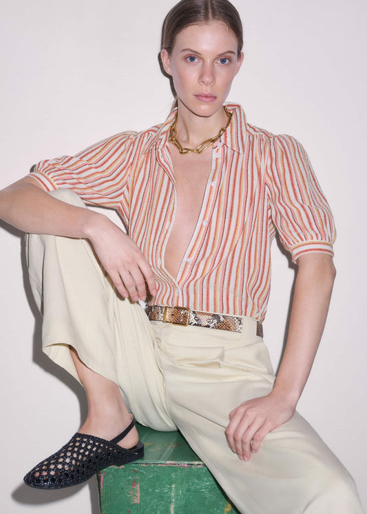Pink Stripe Summer Blouse | ME+EM Clothing