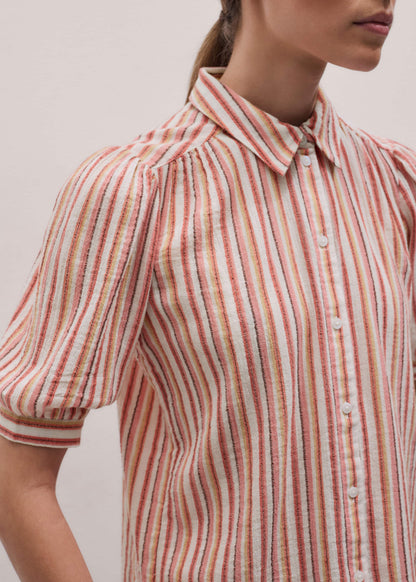 Pink Stripe Summer Blouse | ME+EM Clothing