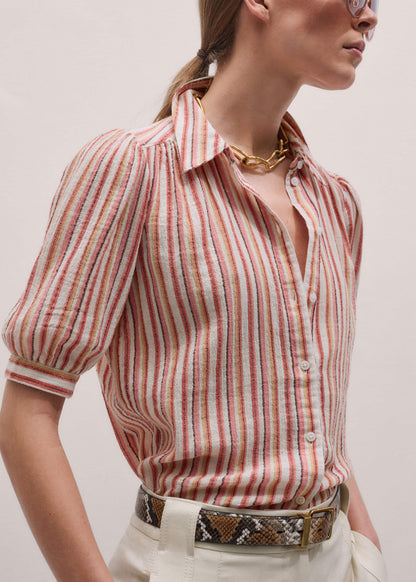 Pink Stripe Summer Blouse | ME+EM Clothing