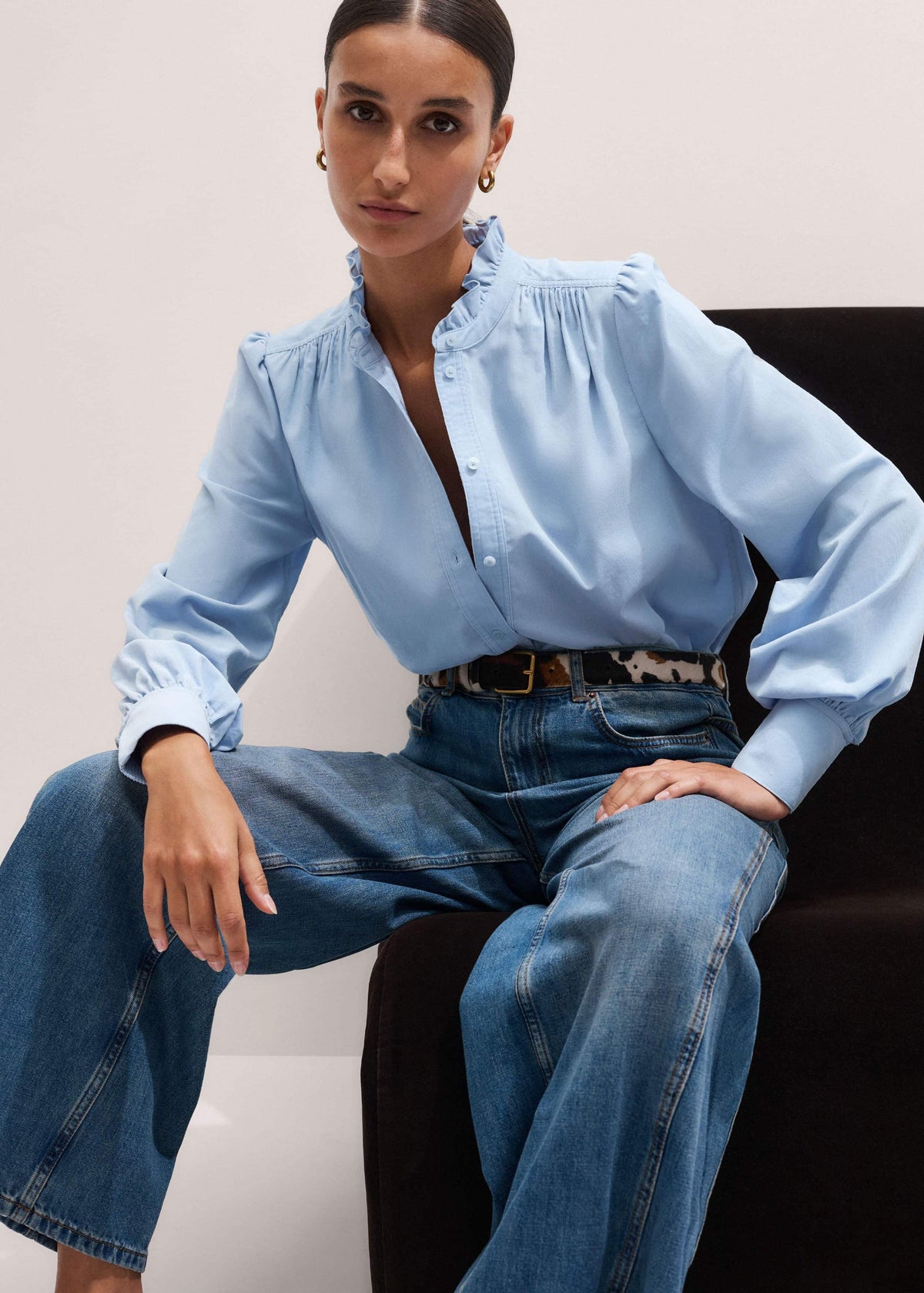 Blue Winter Blouse | ME+EM Clothing