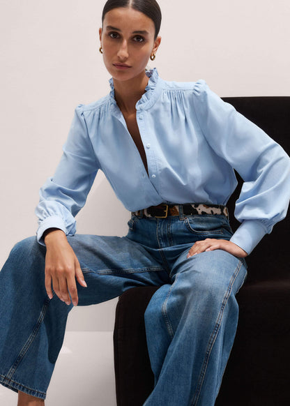 Blue Winter Blouse | ME+EM Clothing