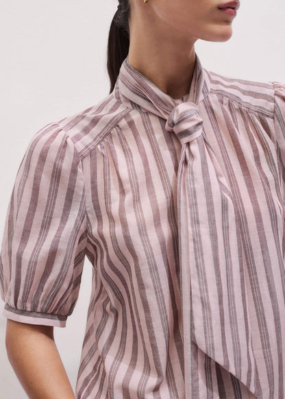 Pink Soft Stripe Blouse | ME+EM Clothing