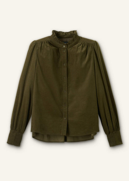 Olive Green Winter Blouse | ME+EM Clothing