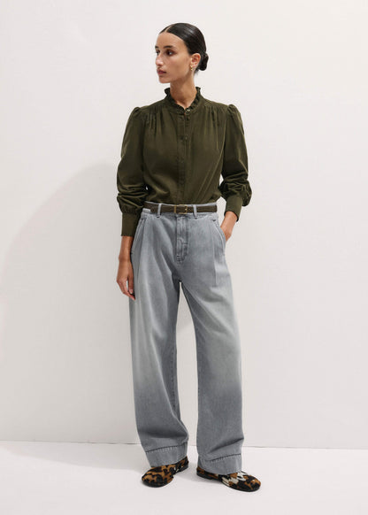 Olive Green Winter Blouse | ME+EM Clothing