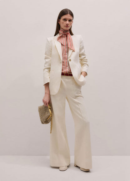 Orange Stripe Blouse + Tie | ME+EM Clothing