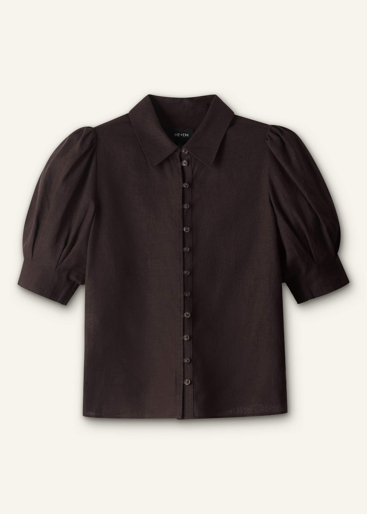 Brown Feminine Sleeve Blouse | ME+EM Clothing
