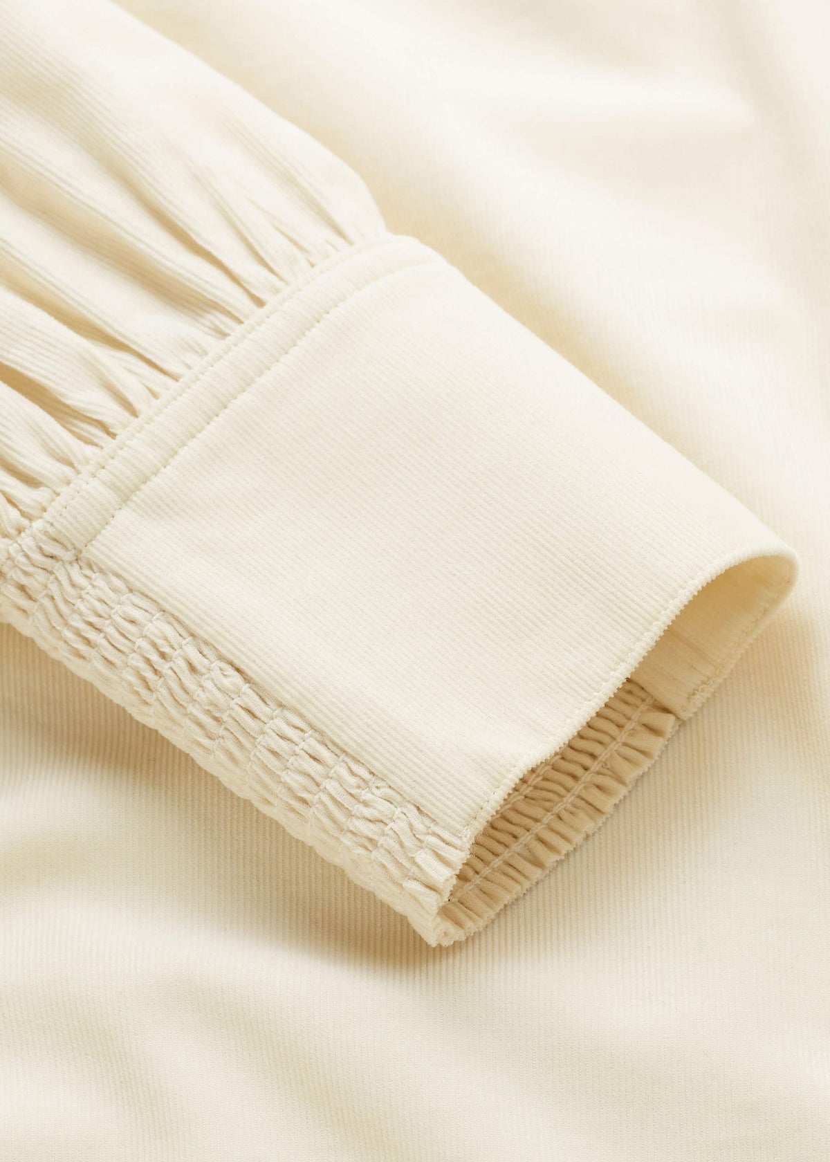 Cream Super Soft Micro Cord Blouse | ME+EM Clothing