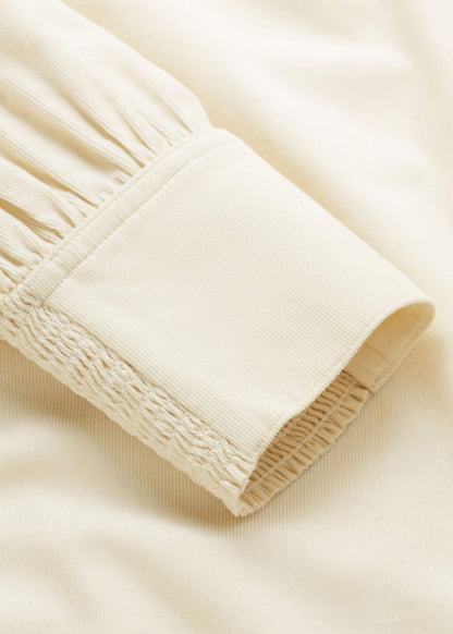 Cream Super Soft Micro Cord Blouse | ME+EM Clothing