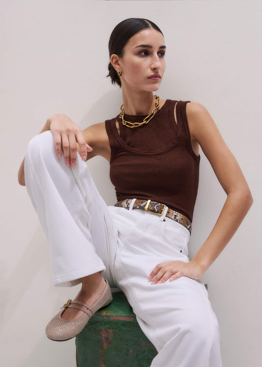 Cinnamon Brown 2-In-1 Vest | ME+EM Clothing