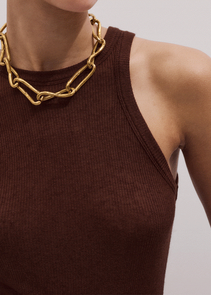 Cinnamon Brown 2-In-1 Vest | ME+EM Clothing