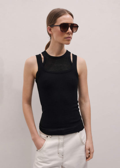 Black 2-in-1 Vest | ME+EM Clothing