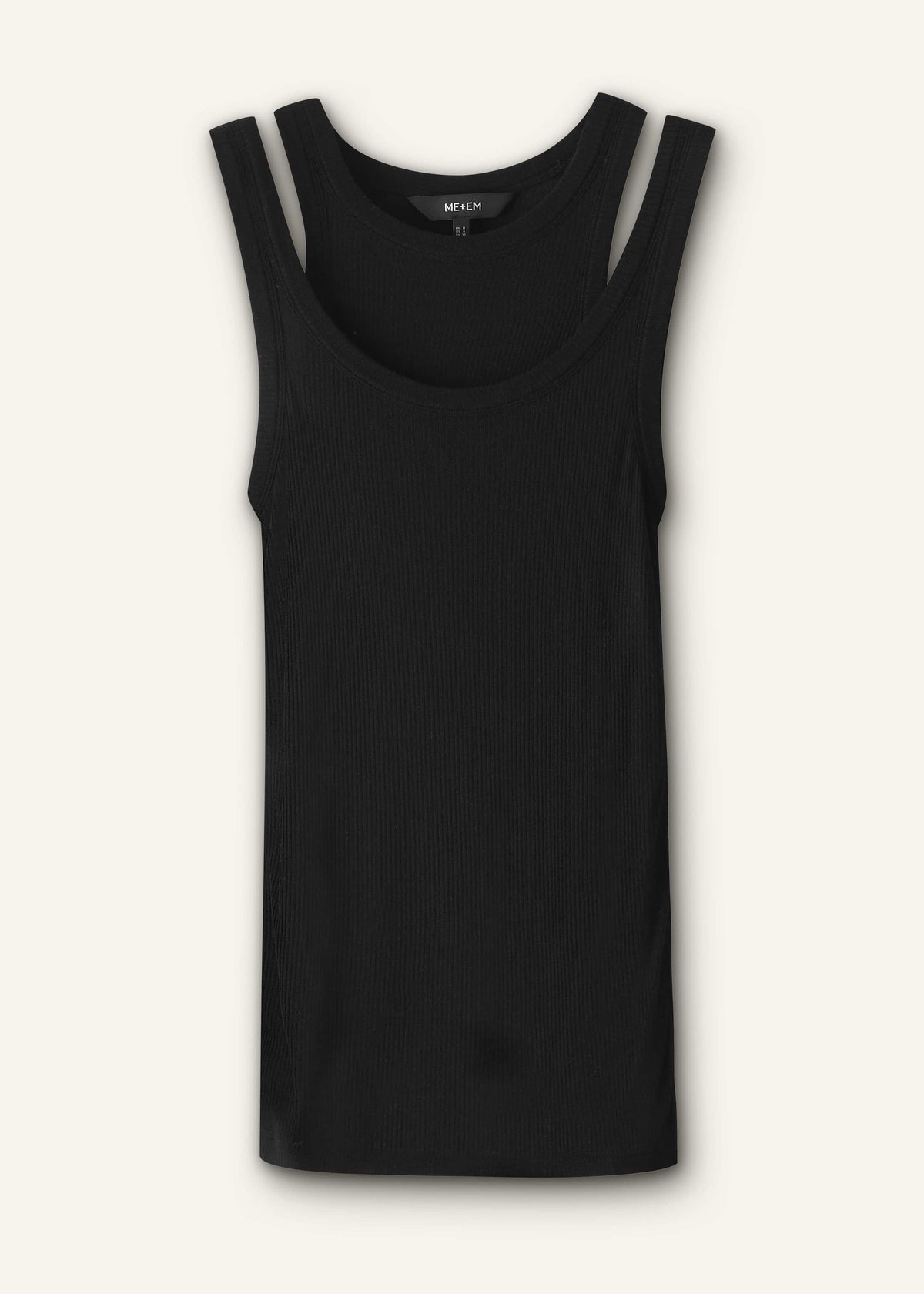 Black 2-in-1 Vest | ME+EM Clothing