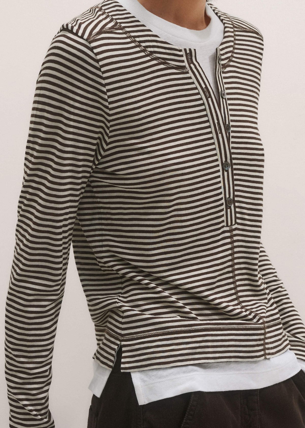 Brown Double Layer Top | ME+EM Clothing
