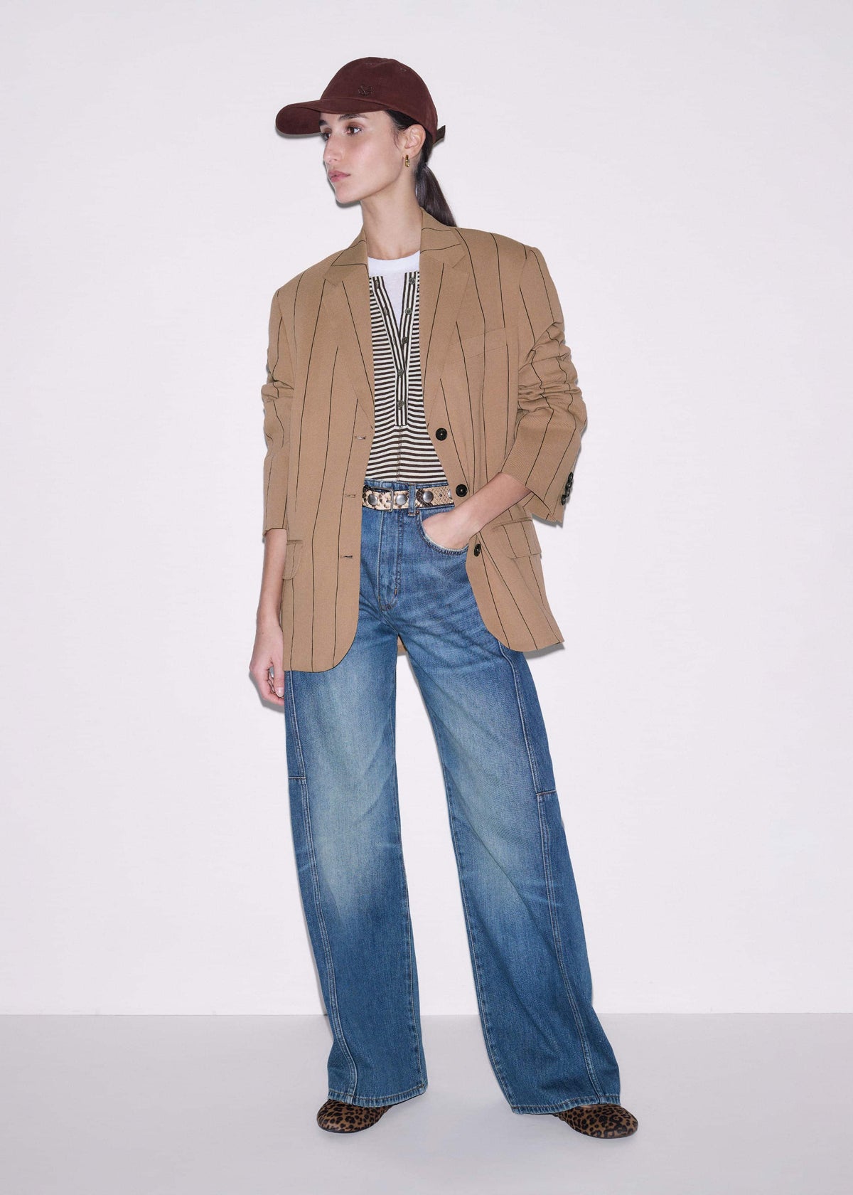 Brown Double Layer Top | ME+EM Clothing