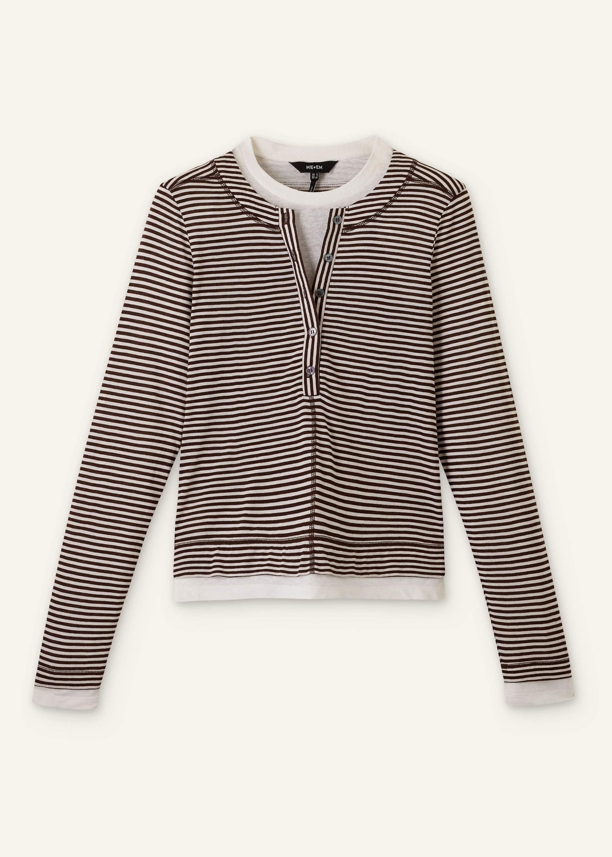 Brown Double Layer Top | ME+EM Clothing
