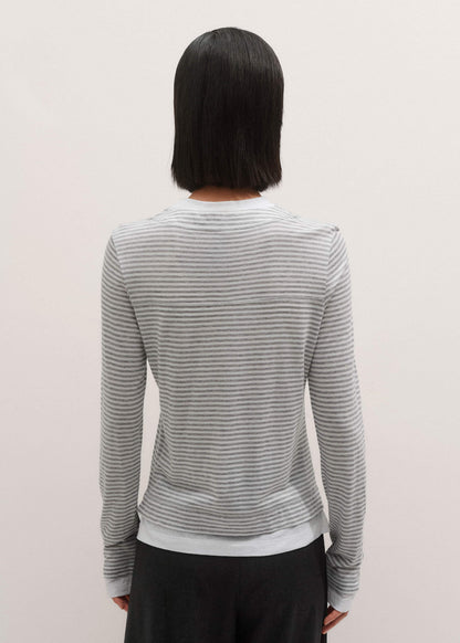 Gray Double-Layer Look Long Sleeve Top | ME+EM Clothing
