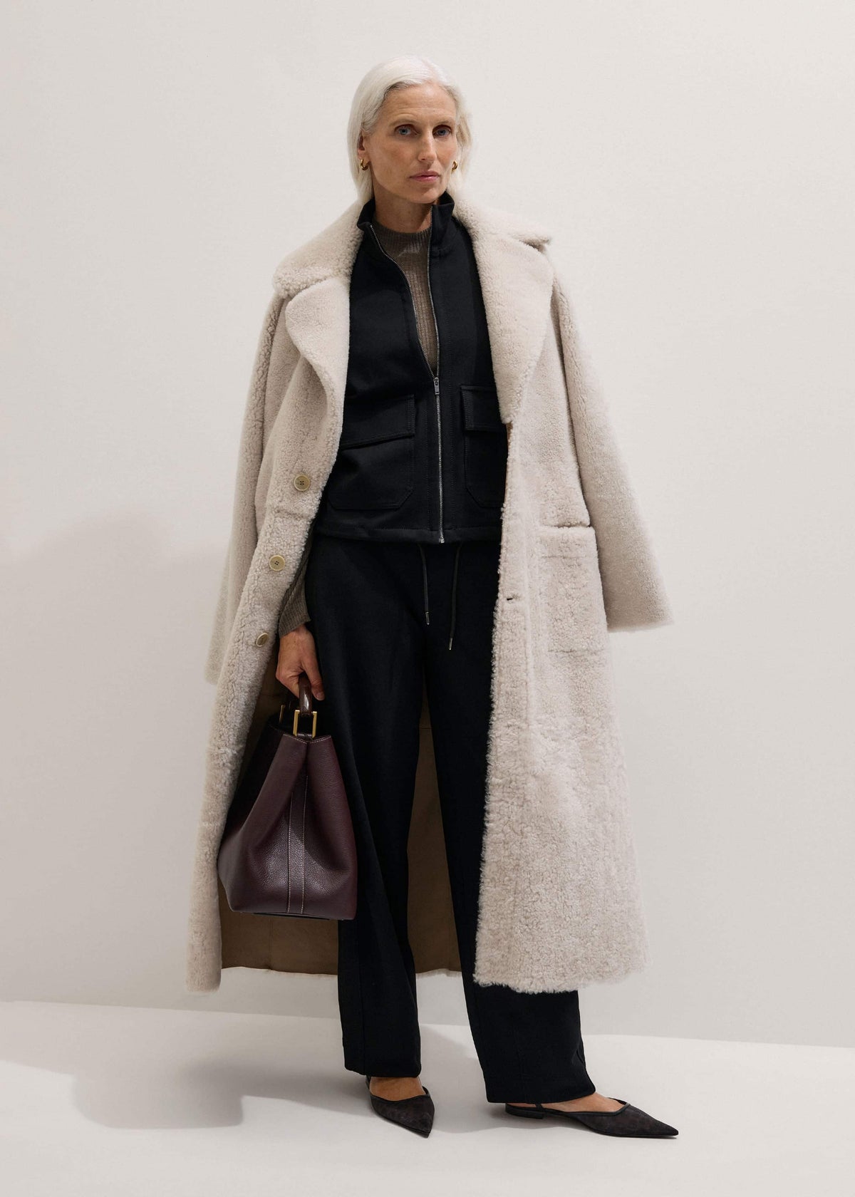 Black Luxe Travel Tailoring Layering Jacket | ME+EM Clothing