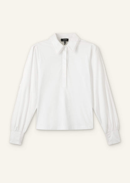 White Collared Layering Top | ME+EM Clothing
