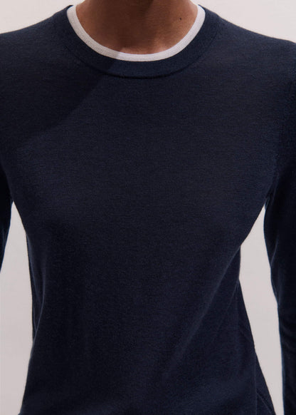 Navy Barely There Sweater | ME+EM Clothing