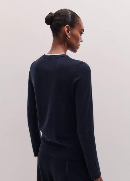 Navy Barely There Sweater | ME+EM Clothing