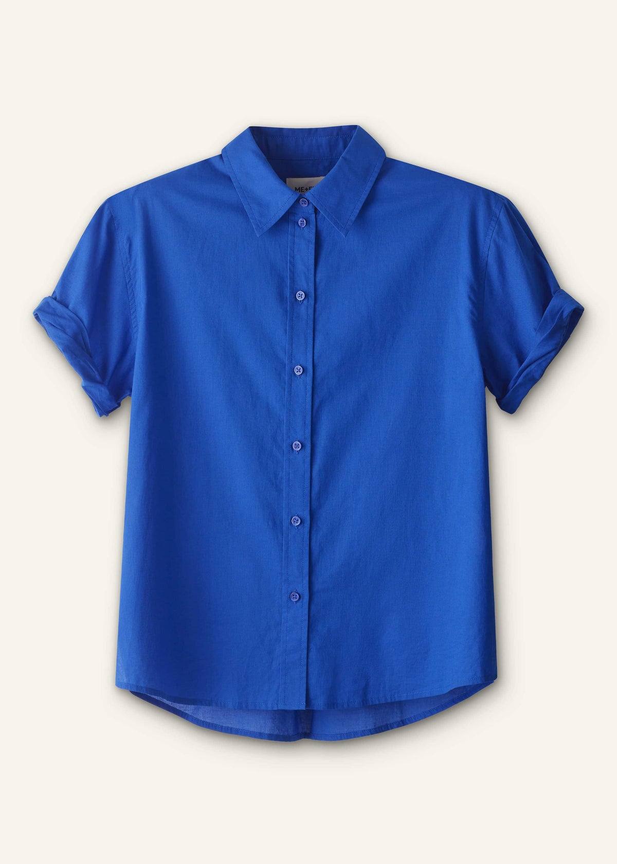Blue Turn-Up Cuff Shirt | ME+EM Clothing