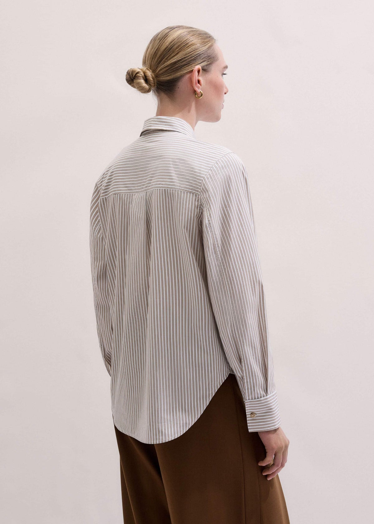 White Stripe Relaxed Forever Shirt | ME+EM Clothing