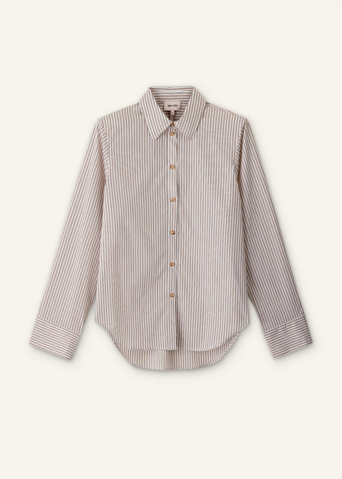 White Stripe Relaxed Forever Shirt | ME+EM Clothing