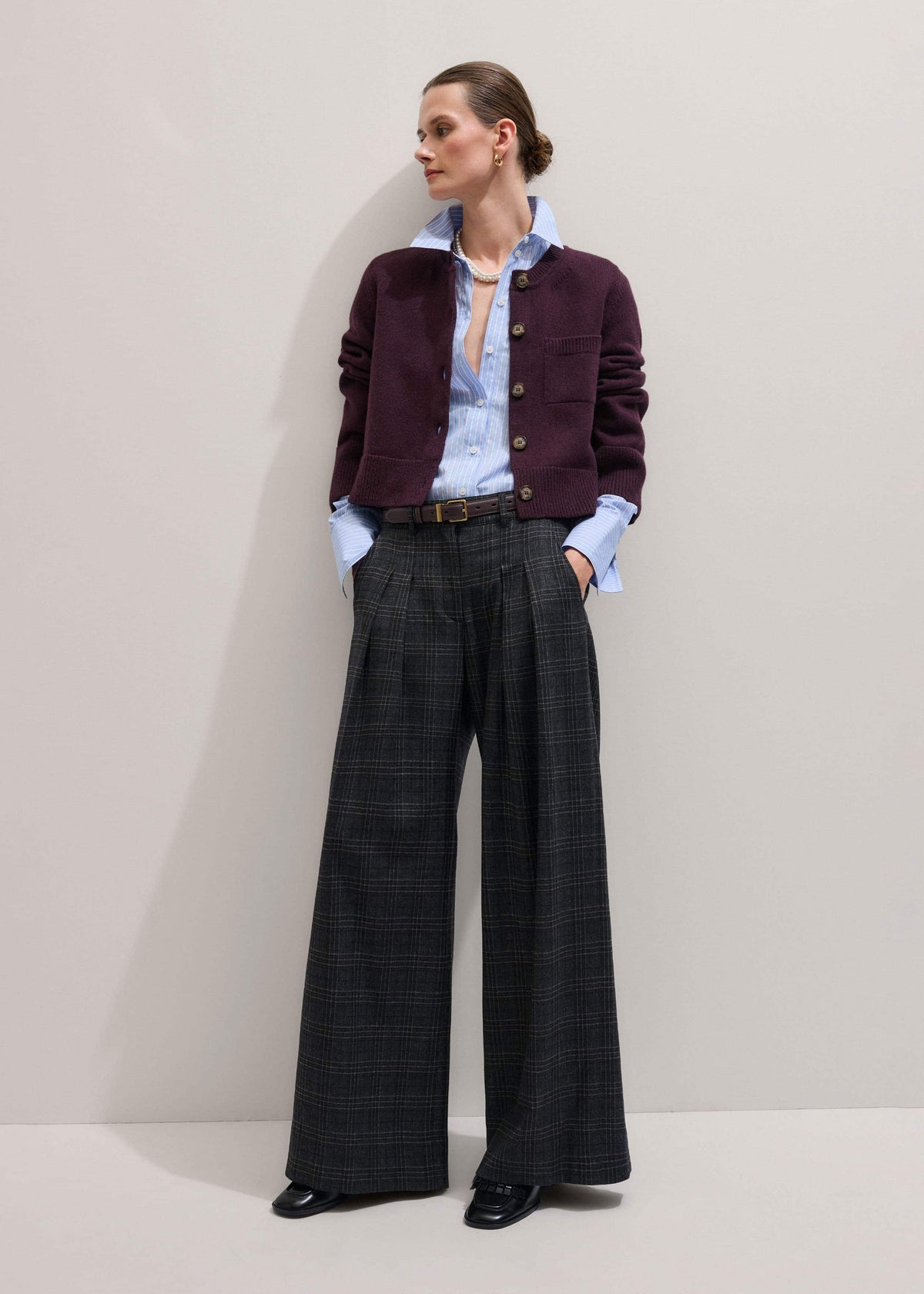 Blue Cotton Stripe Shirt | ME+EM Clothing